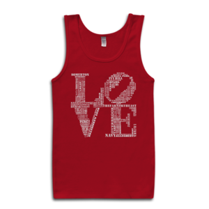 Image of Classic LOVE Tank-Top (Red/White)  