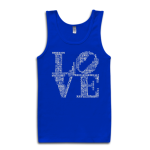 Image of Classic LOVE Tank-Top (Royal/White) 
