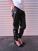 Image of Irina Leatherette Track Pants