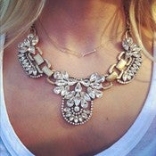 Image of Camille Rhinestone Statement Necklace