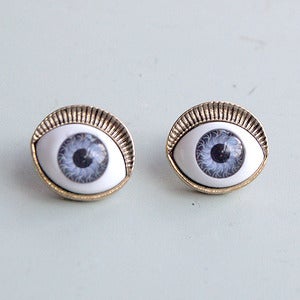 Image of Evil Eye Stud Earrings 