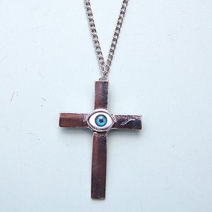 Image of Evil Eye Cross Necklace 