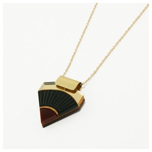 Image of Sun Point Necklace - Black