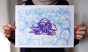 Image of Red Pandas strike back *PENCILS* A4 sized print