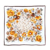 Image of  Vintage Style Floral Scarf - Cream