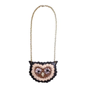 Image of Brown Owl Necklace