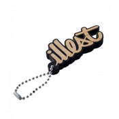 Image of Wooden Illest Remix Keychain - Black