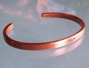 Image of Copper MOM Bangle Cuff Bracelet 
