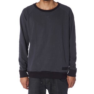Image of BASIC TWO TONE SWEAT | ACID BLACK | BLACK