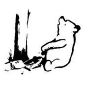 Image of BANKSY'S WINNIE THE POOH IN A BEAR TRAP T-SHIRT
