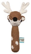 Image of Crochet Deer Hand Rattle 