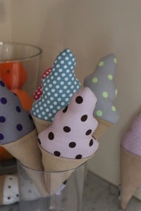 Image of doudou pouët cornet de glace * plusieurs coloris