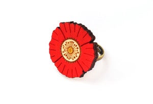 Image of Red Flower Ring