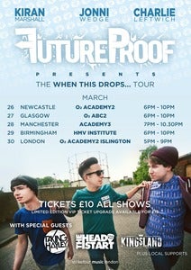 Image of FutureProof 'When This Drops... Tour' Limited Edition Tour Poster