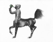 Image of Centaur Drinking- Mini Giclee Print- 20 x 25 cm- Kirsty Whiten