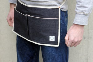 Image of Trader : Japanese selvage bellow pocket belt apron