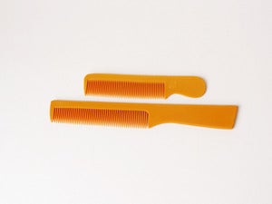 Image of Orange Plastic Comb Set