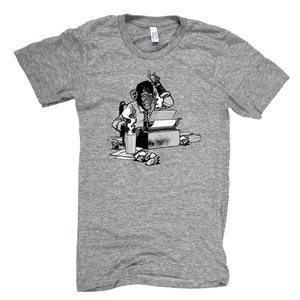 Image of Journalist Chimp Tee by Nate Van Dyke
