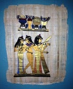 Image of Musical Beauty Painting on Papyrus Paper