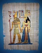 Image of Love Story Painting on Papyrus Paper
