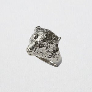 Image of  ♦ Pre-Order ♦ Polar Bear ring Palladium Silver colour