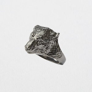 Image of  ♦ Pre-Order ♦ Polar Bear ring Gun Metal 