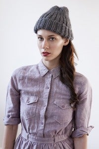 Image of jarvis toque of silk+alpaca+merino wool (shown in grey)