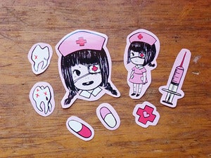 Image of nurse janey stickers