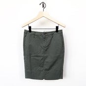 Image of G1 Goods stretch twill skirt - sage <s>$130.00</s>