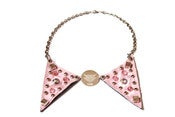 Image of Baby Pink Peter Pan Triangle Necklace