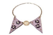 Image of Lilac Peter Pan Triangle Necklace