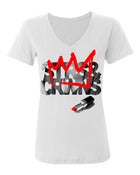 Image of Ladies Lipstick V-Neck