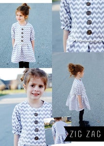 Image of the ZIG ZAG dress pattern