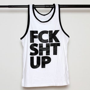 Image of White MUSCLE Tank