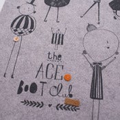 Image of 'Ace boot club' felt art print