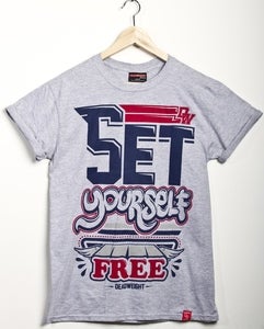 Image of Set Yourself Free Tee - Sports Grey
