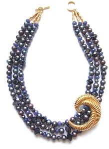 Image of Purple & Blue Gold Pin