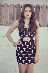 Image of Cut Out Cross Dress