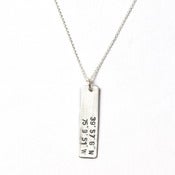 Image of philadelphia coordinates necklace