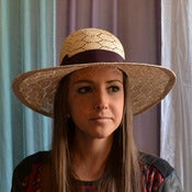 Image of Fancy sisal wide brim beach hat ($270)