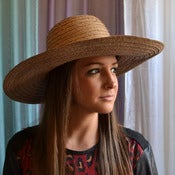 Image of wide brim beach hat ($175) - NEW