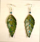 Image of Green Leaf earrings