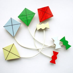 Image of Kite Brooch - 4 Colours to Choose From - Summer Set