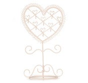 Image of Heart photo and jewellery holder - cream