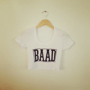 Image of BAAD rib crop top X Chloe Riley Collab.