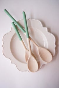 Image of  Wooden Spoons {Set of 3} Assorted Spring Colors