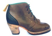 Image of No.0045 CROSSWALK kiltie ankle boot Moka