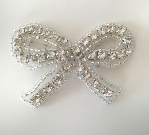 Image of Rhinestone Bow Pin