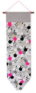 Image of Illustrated Paper Feather Wall Hanging / 35 x 70cm - Made To Order 
