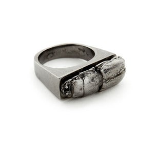 Image of Beetle Ring Black
